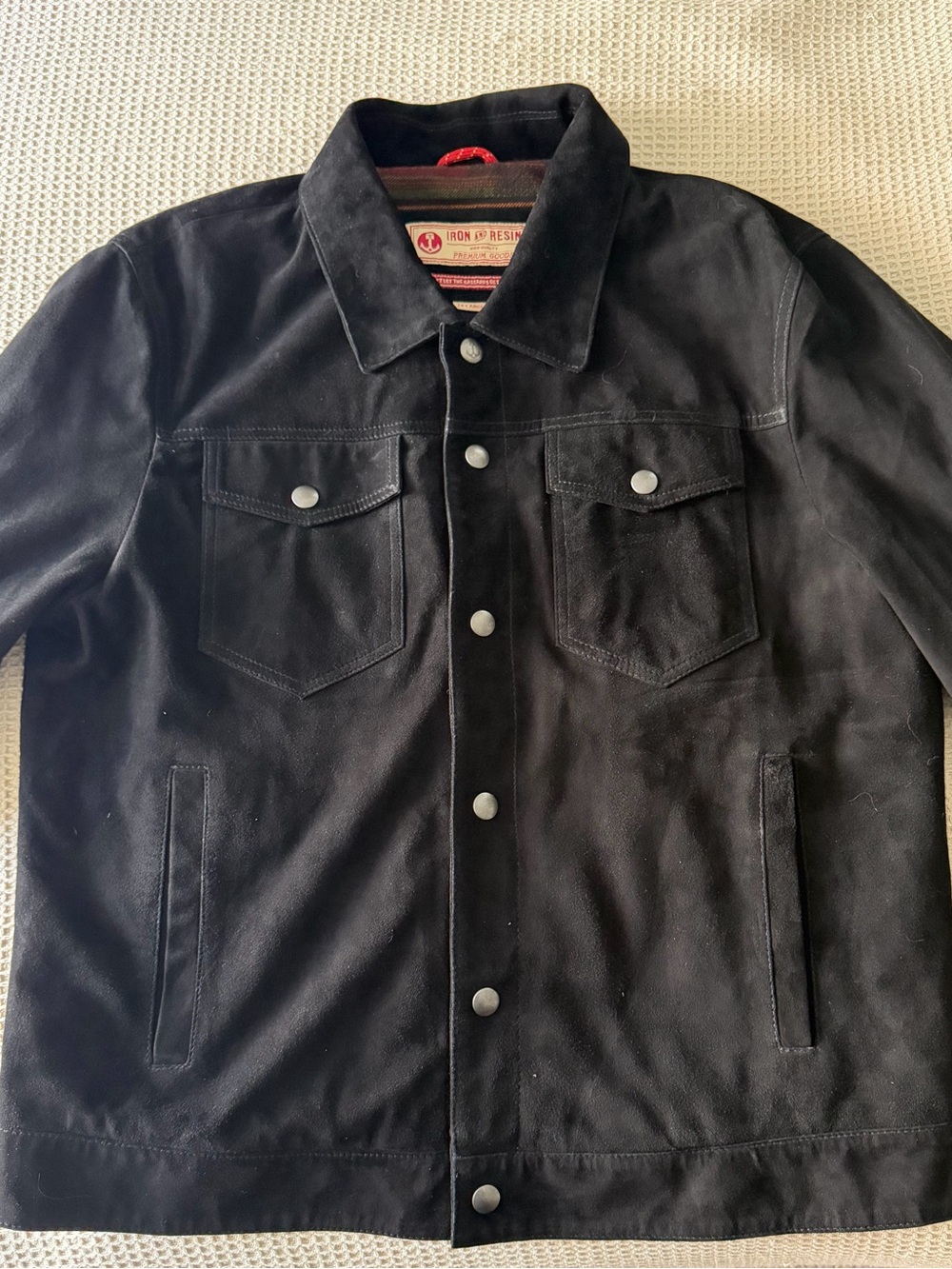 Iron & Resin Black Ojai Goat Suede Jacket - NWOT